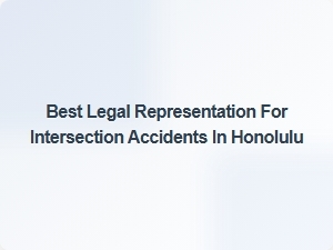 Top Legal Support for Intersection Accidents in Honolulu